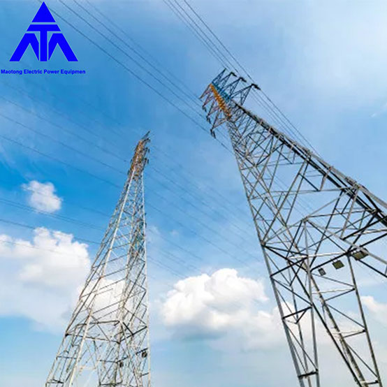 Аголна галванизирана челик 66KV дистрибутивна кула за електрична енергија